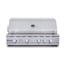 Renaissance Cutlass Pro 38-Inch Propane Gas Grill w/ Rear Burner, Briquette Trays & Blue LED Lights (RON38B LP CK)