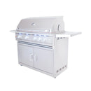Renaissance Cutlass Pro 38-Inch Propane Gas Grill w/ Rear Burner, Briquette Trays & Blue LED Lights (RON38B LP CK)