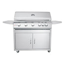 Renaissance Premier 40-Inch Propane Gas Grill w/ Rear Burner w/ Cart & Gas Connection (RJC40A LP CK)