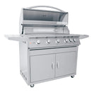 Renaissance Premier 40-Inch Propane Gas Grill w/ Blue LED & Rear Burner w/ Cart & Gas Connection (RJC40AL LP CK)