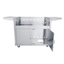 Renaissance Premier 40-Inch Propane Gas Grill w/ Blue LED & Rear Burner w/ Cart & Gas Connection (RJC40AL LP CK)