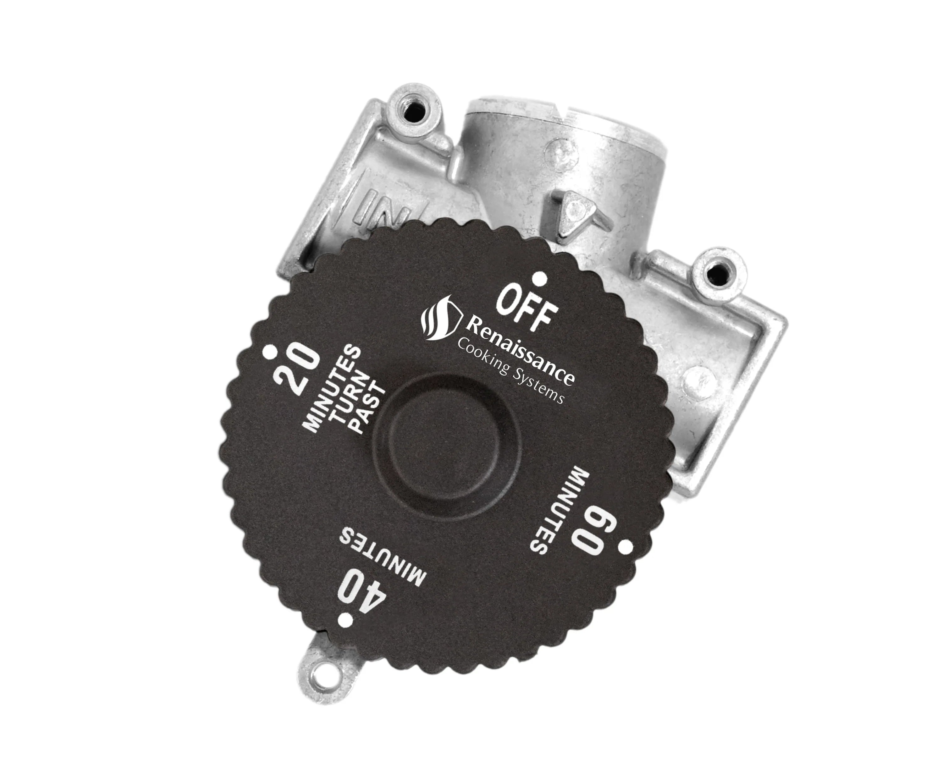 Renaissance gas timer module with off knob and A0 minute/finish settings dial