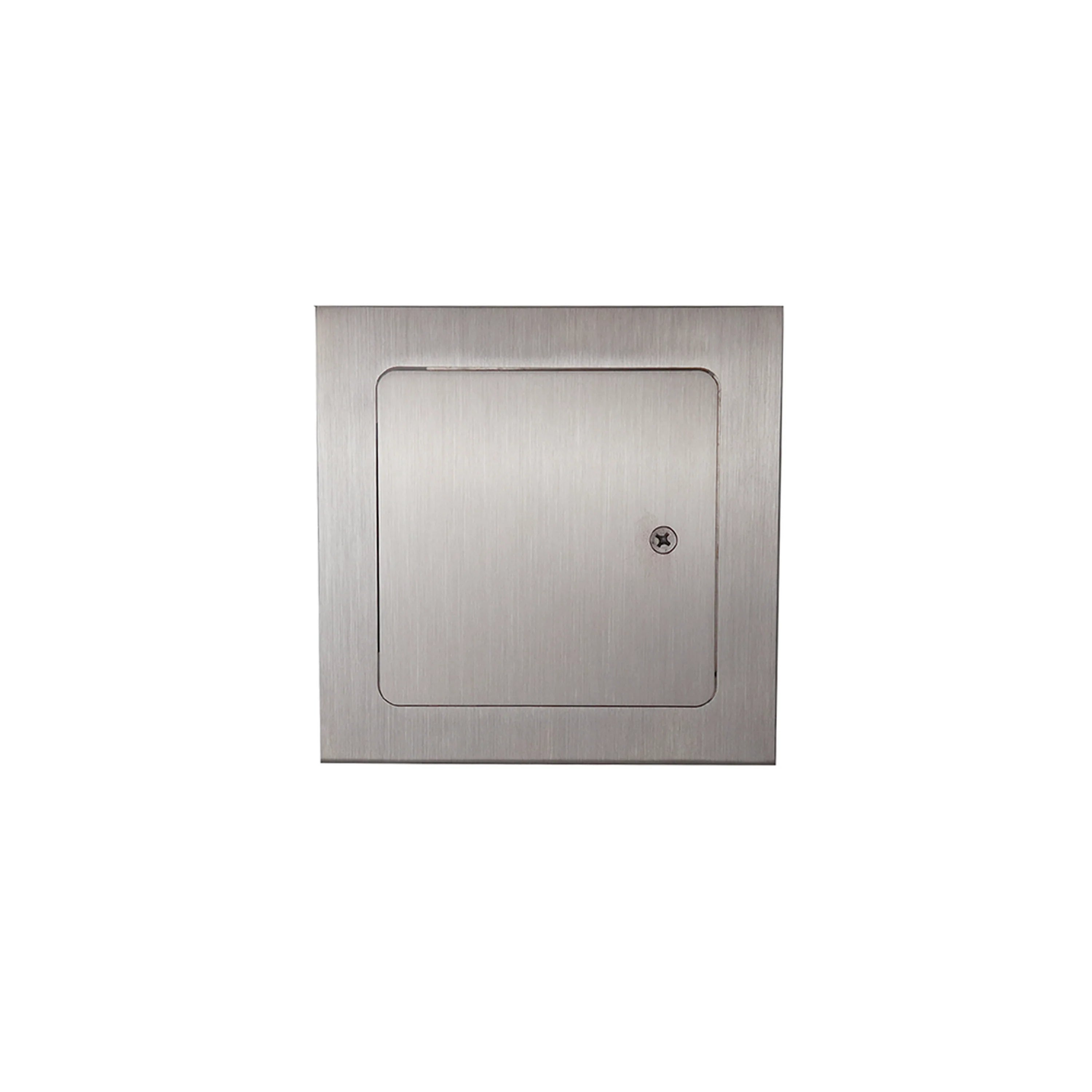 Stainless steel 6 x 6 recessed access door with square latch panel