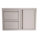 Renaissance Valiant Double Drawer & Door Combo-Soft Close-Right Swing (VDC1SCR)
