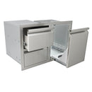 Renaissance Valiant Enclosed Double Storage Drawer & LP Bottle Storage in Stainless Steel (VDCL1)