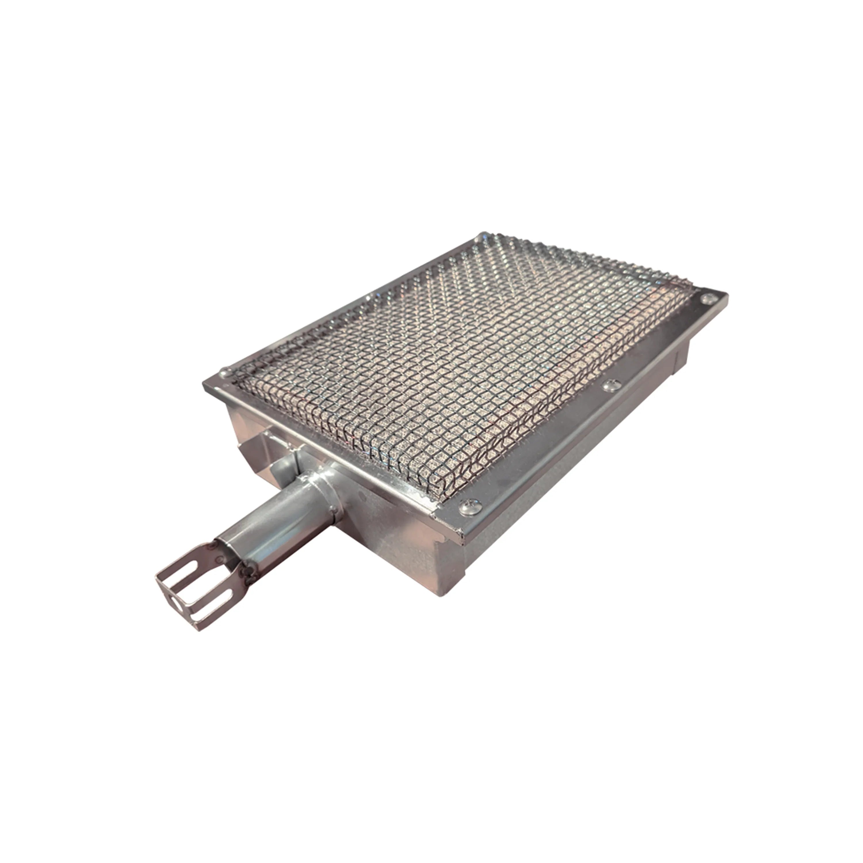 Renaissance infrared burner with stainless mesh grid and metal frame, side bracket included