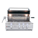 Renaissance Cutlass Pro 30-Inch Natural Gas Grill w/ Rear Burner, Briquette Trays & Blue LED Lights (RON30B)