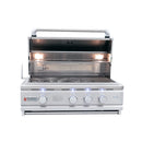 Renaissance Cutlass Pro 30-Inch Propane Gas Grill w/ Rear Burner, Briquette Trays & Blue LED Lights (RON30B LP)