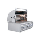 Renaissance Cutlass Pro 30-Inch Natural Gas Grill w/ Rear Burner, Briquette Trays & Blue LED Lights (RON30B)