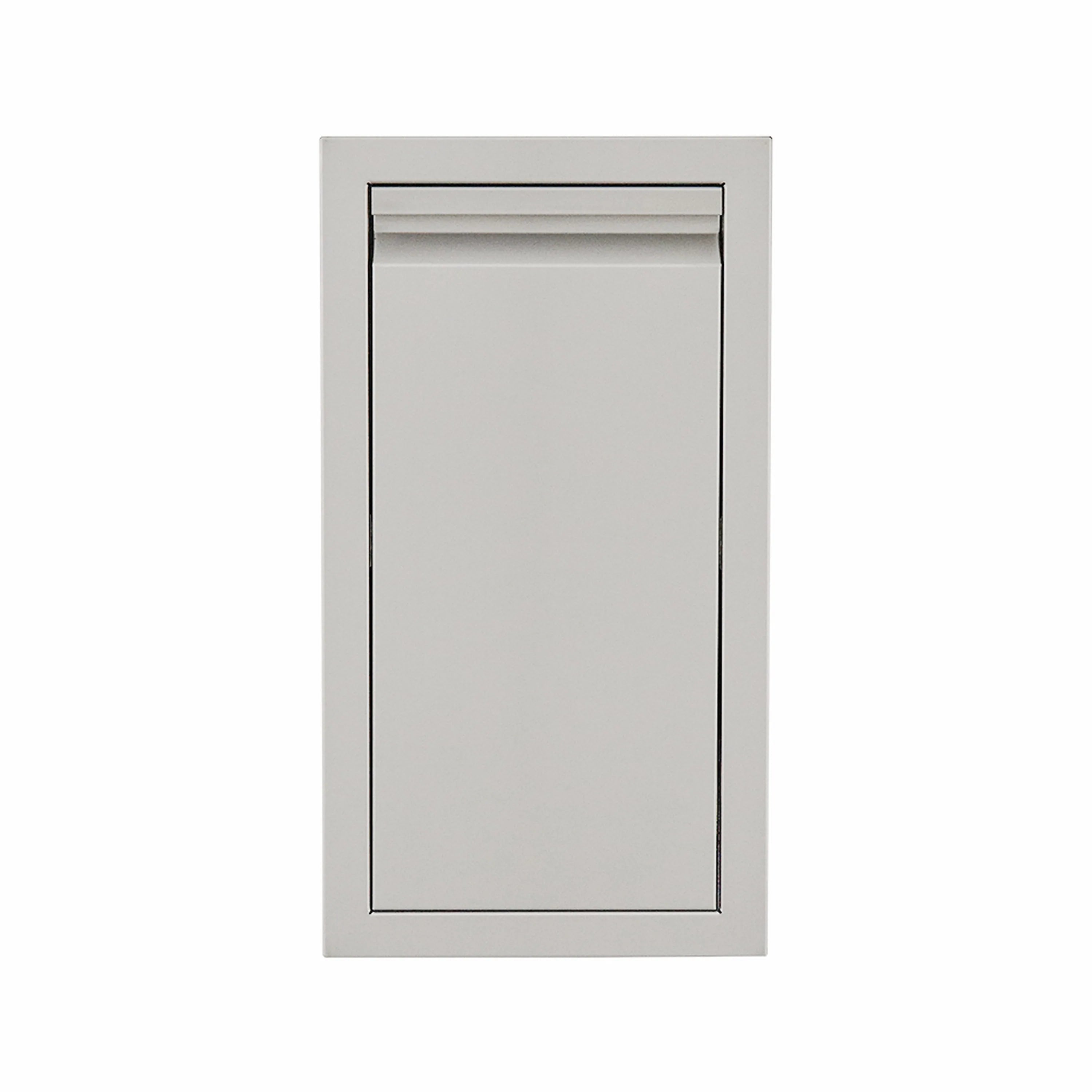 Fully enclosed spice rack utility drawer front cabinet with top louvered vent