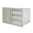 Renaissance Valiant Triple Drawer & Door Combo-Soft Close-Left Swing (VDC2SCL)