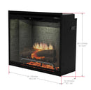 Dimplex 36-Inch Built-In Electric Firebox in Weathered Concrete with internal LED Lighting (REV36-WC)