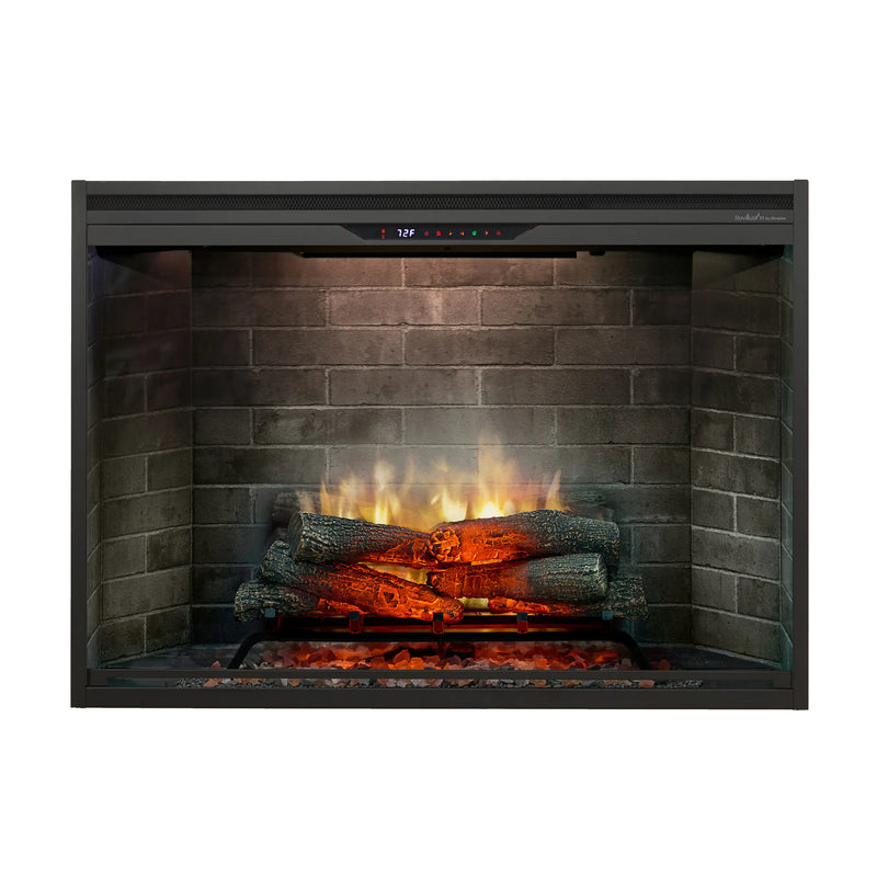 Dimplex Revillusion 42-Inch Built-In Electric Firebox in Neutral Brick with internal LED Lighting (REV42-NB)