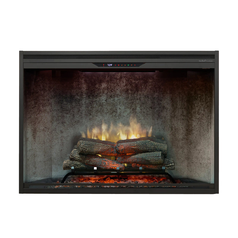 Dimplex Revillusion 42-Inch Built-In Electric Firebox in Weathered Con
