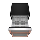 Gordon Ramsay by Thor Kitchen 24-Inch Undercounter Built-In or Freestanding Drawer Refrigerator in Stainless Steel with Rose Gold Trim (RF24U-RSG)