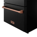 Gordon Ramsay by Thor Kitchen 24-Inch Undercounter Built-In or Freestanding Drawer Refrigerator in Black & Rose Gold Trim (RF24UB-RSG)