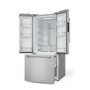 Gordon Ramsay by Thor Kitchen 30-Inch 17.5 cu ft French Door Counter Depth Refrigerator with Ice Maker in Stainless Steel (RF3017FFD99)