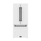 Gordon Ramsay by Thor Kitchen 30-Inch 17.5 cu ft French Door Counter Depth Refrigerator with Ice Maker in White with Black Handles (RF3017FFDW-BLK)
