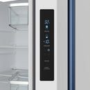Gordon Ramsay by Thor Kitchen 30-Inch 17.5 cu ft French Door Counter Depth Refrigerator with Ice Maker in White with Blue Handles (RF3017FFDW-BLU)