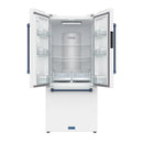 Gordon Ramsay by Thor Kitchen 30-Inch 17.5 cu ft French Door Counter Depth Refrigerator with Ice Maker in White with Blue Handles (RF3017FFDW-BLU)