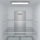 Gordon Ramsay by Thor Kitchen 30-Inch 17.5 cu ft French Door Counter Depth Refrigerator with Ice Maker in White with Bronze Handles (RF3017FFDW-BRZ)