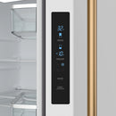 Gordon Ramsay by Thor Kitchen 30-Inch 17.5 cu ft French Door Counter Depth Refrigerator with Ice Maker in White with Bronze Handles (RF3017FFDW-BRZ)