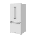 Thor Kitchen 3-Piece Appliance Package - 36-Inch Natural Gas Range, 30-Inch Refrigerator, & 24-Inch Dishwasher in White