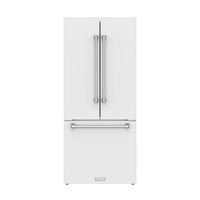 Gordon Ramsay by Thor Kitchen 30-Inch 17.5 cu ft French Door Counter Depth Refrigerator with Ice Maker in White (RF3017FFDW)