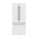 Gordon Ramsay by Thor Kitchen 30-Inch 17.5 cu ft French Door Counter Depth Refrigerator with Ice Maker in White (RF3017FFDW)