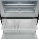 Gordon Ramsay by Thor Kitchen 36-Inch 20.3 cu ft French Door Counter Depth Refrigerator with Ice Maker in Black with Bronze Trim (RF3621CTD00-BRZ)