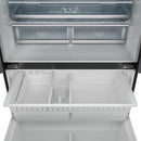 Gordon Ramsay by Thor Kitchen 36-Inch 20.3 cu ft French Door Counter Depth Refrigerator with Ice Maker in Black with Rose Gold Trim (RF3621CTD00-RSG)