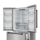 Gordon Ramsay by Thor Kitchen 3-Piece Appliance Package - 36-Inch Electric Range with Tilt Panel Touch Control, 36-Inch Refrigerator, and Dishwasher in Stainless Steel with Black Trim