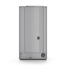 Stainless steel French door refrigerator cabinet with side access panel