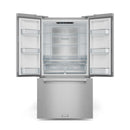 Gordon Ramsay by Thor Kitchen 36-Inch 20.3 cu ft French Door Counter Depth Refrigerator with Ice Maker in Stainless Steel (RF3621CTD99)