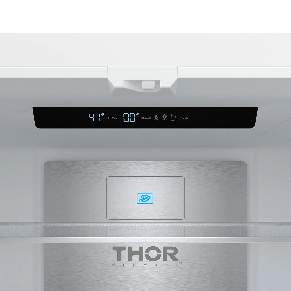 Interior control panel area with digital display and THOR Kitchen branding