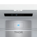 Gordon Ramsay by Thor Kitchen 36-Inch 20.3 cu ft French Door Counter Depth Refrigerator with Ice Maker in White with Rose Gold Handles (RF3621CTDW-RSG)