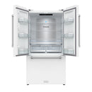 Gordon Ramsay by Thor Kitchen 36-Inch 20.3 cu ft French Door Counter Depth Refrigerator with Ice Maker in White (RF3621CTDW)