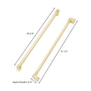 ZLINE Autograph Edition Traditional Handles (Set of 4) for Counter-Depth and Standard-Depth Refrigerators in Polished Gold (RFMHZ-36-G)
