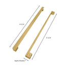 ZLINE Autograph Edition Modern Handles (Set of 4) for Counter-Depth and Standard-Depth Refrigerators in Champagne Bronze (RFMHZ-F-36-CB)