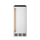 Gordon Ramsay by Thor Kitchen 15-Inch Undercounter Built-In/Freestanding Ice Maker in Stainless Steel with Bronze Handle (RIM1501-BRZ)