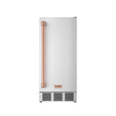 Gordon Ramsay by Thor Kitchen 15-Inch Undercounter Built-In/Freestanding Ice Maker in Stainless Steel with Rose Gold Handle (RIM1501-RSG)