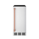 Gordon Ramsay by Thor Kitchen 15-Inch Undercounter Built-In/Freestanding Ice Maker in Stainless Steel with Rose Gold Handle (RIM1501-RSG)