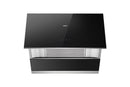 ROBAM 2-Piece Appliance Package - 30-Inch Gas Cooktop and Dual Mount Range Hood in Black Glass (A6720 + 7G7H50)