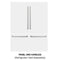 ZLINE 60-Inch Refrigerator Panels in White Matte for RBIV-60-Inch Built-in Refrigerator (RPBIV-WM-60)