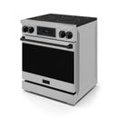 Gordon Ramsay by Thor Kitchen 30-Inch Professional Electric Range with Tilt Panel Touch Control and 6.0 Cu. Ft. Oven with Air Fryer and Self Clean in Stainless Steel with Black Trim (RSE30-BLK)