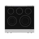 Gordon Ramsay by Thor Kitchen 30-Inch Professional Electric Range with Tilt Panel Touch Control and 6.0 Cu. Ft. Oven with Air Fryer and Self Clean in Stainless Steel with Black Trim (RSE30-BLK)