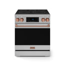 Gordon Ramsay by Thor Kitchen 30-Inch Professional Electric Range with Tilt Panel Touch Control and 6.0 Cu. Ft. Oven with Air Fryer and Self Clean in Stainless Steel with Rose Gold Trim (RSE30-RSG)