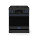 Gordon Ramsay by Thor Kitchen 30-Inch Professional Electric Range with Tilt Panel Touch Control and 6.0 Cu. Ft. Oven with Air Fryer and Self Clean in Black with Navy Blue Trim (RSE30B-BLU)