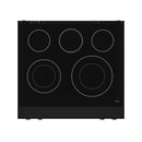 Gordon Ramsay by Thor Kitchen 30-Inch Professional Electric Range with Tilt Panel Touch Control and 6.0 Cu. Ft. Oven with Air Fryer and Self Clean in Black with Navy Blue Trim (RSE30B-BLU)