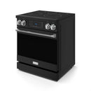 Gordon Ramsay by Thor Kitchen 30-Inch Professional Electric Range with Tilt Panel Touch Control and 6.0 Cu. Ft. Oven with Air Fryer and Self Clean in Black with Stainless Steel Trim (RSE30B-SS)